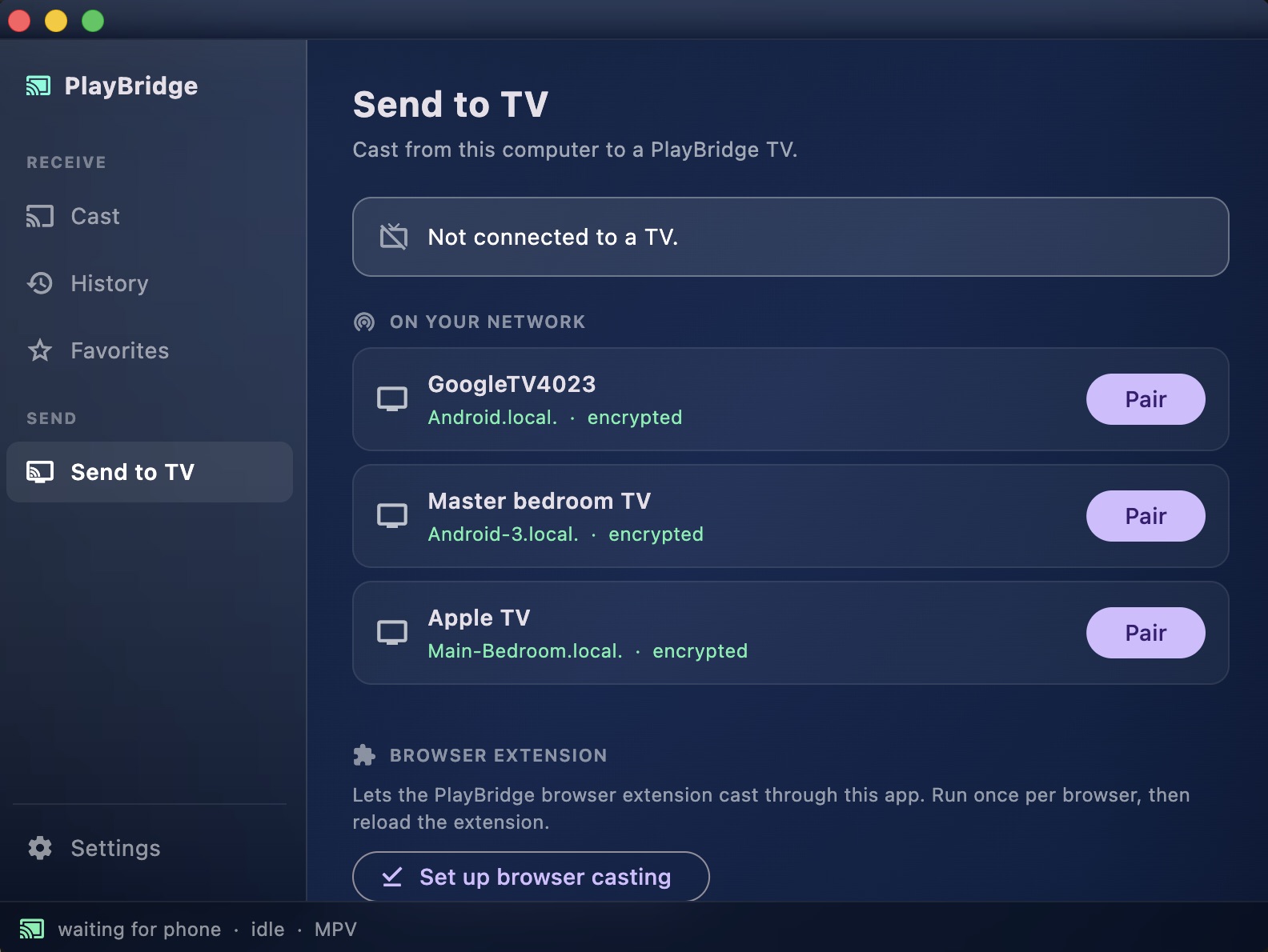 Desktop player and details