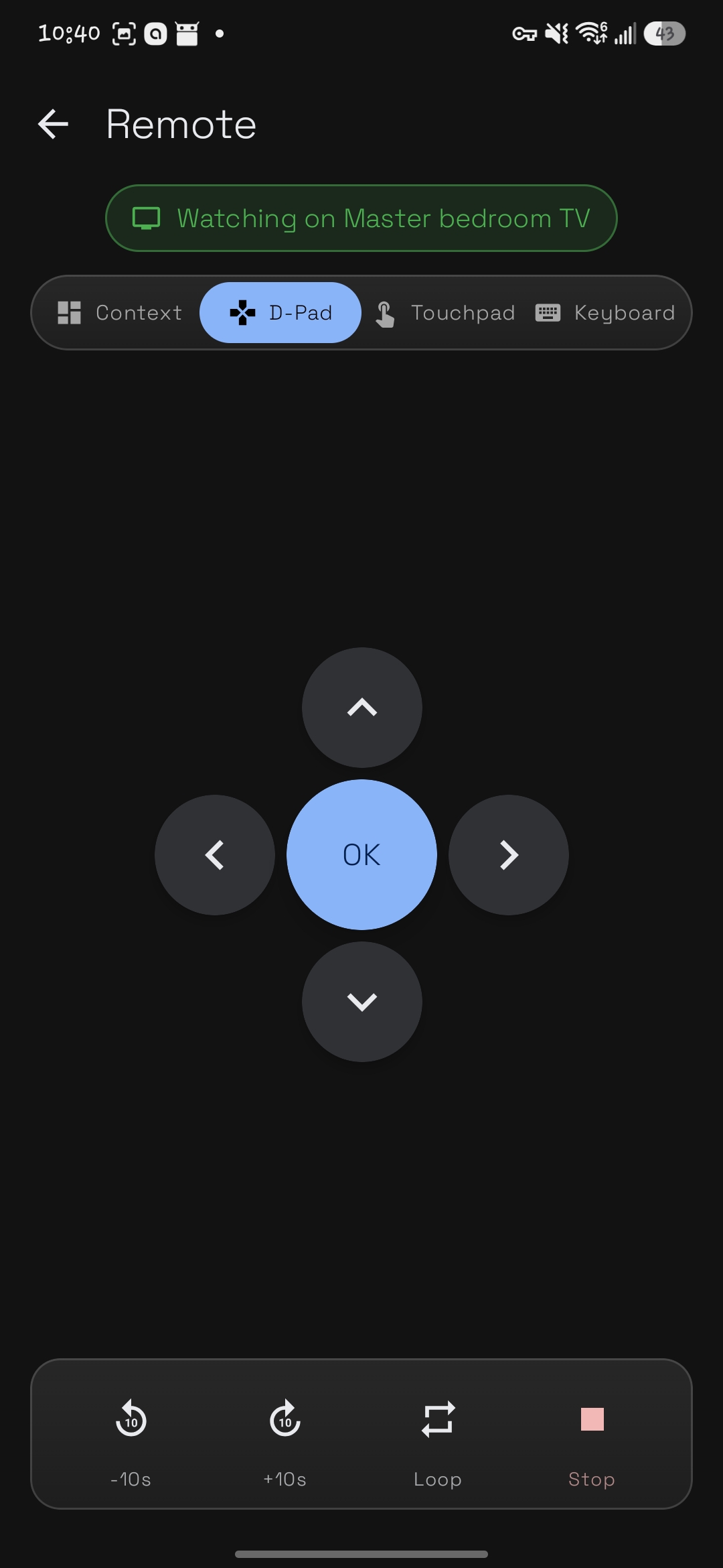 D-Pad mode