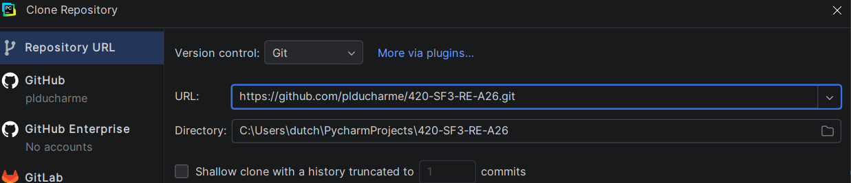 Git url