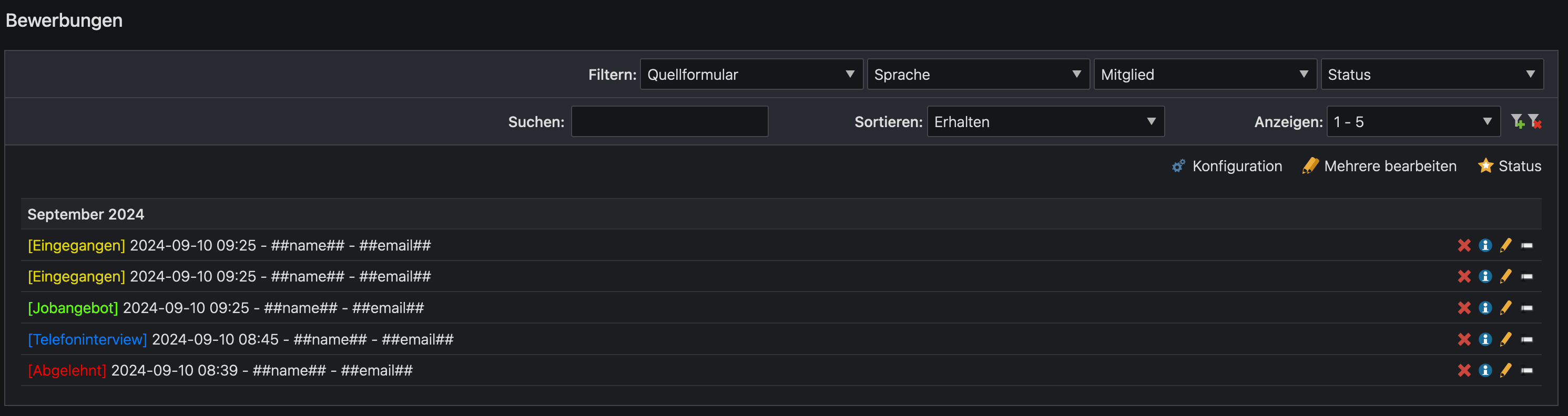 Status-Backend-View