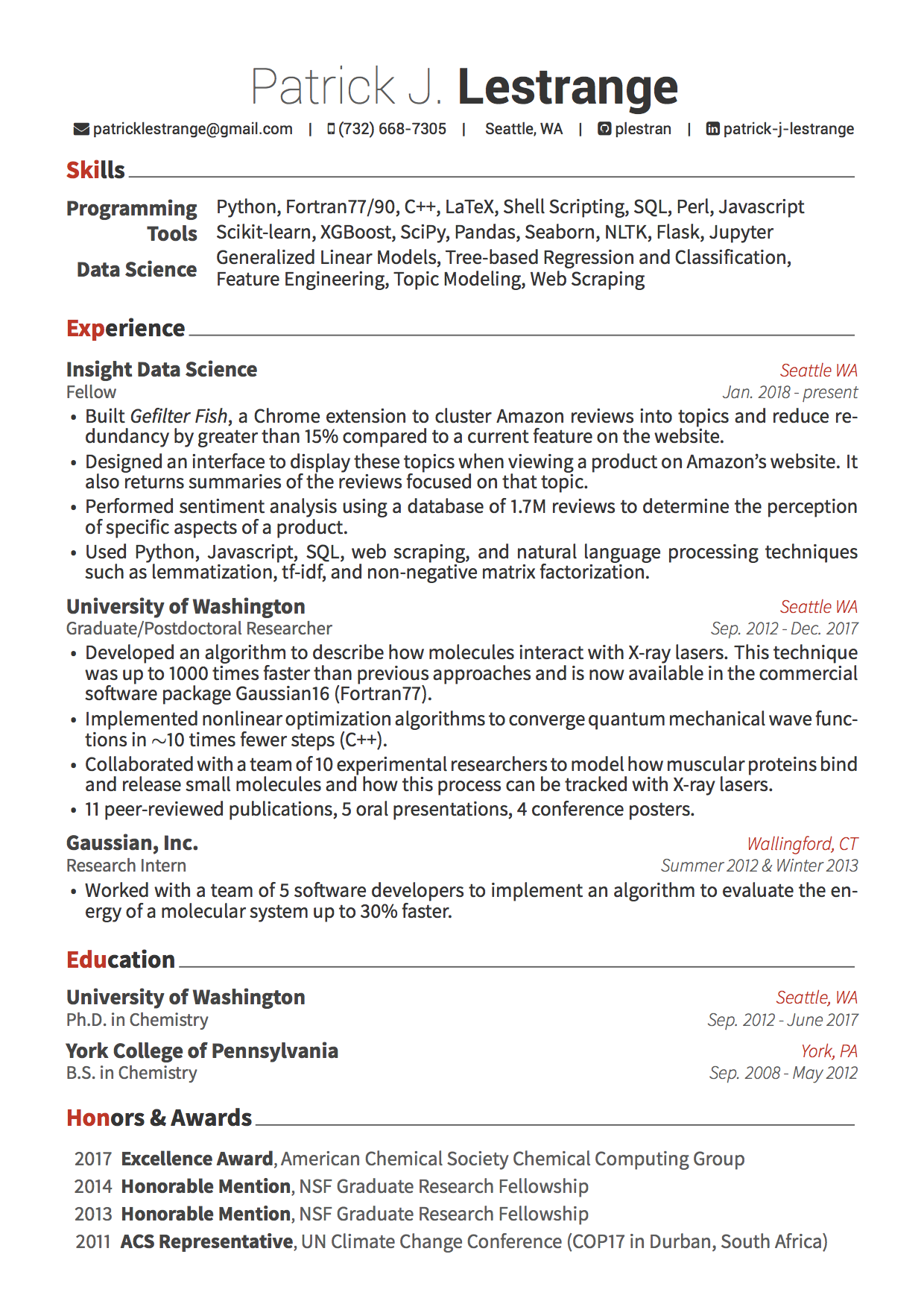 github  resume