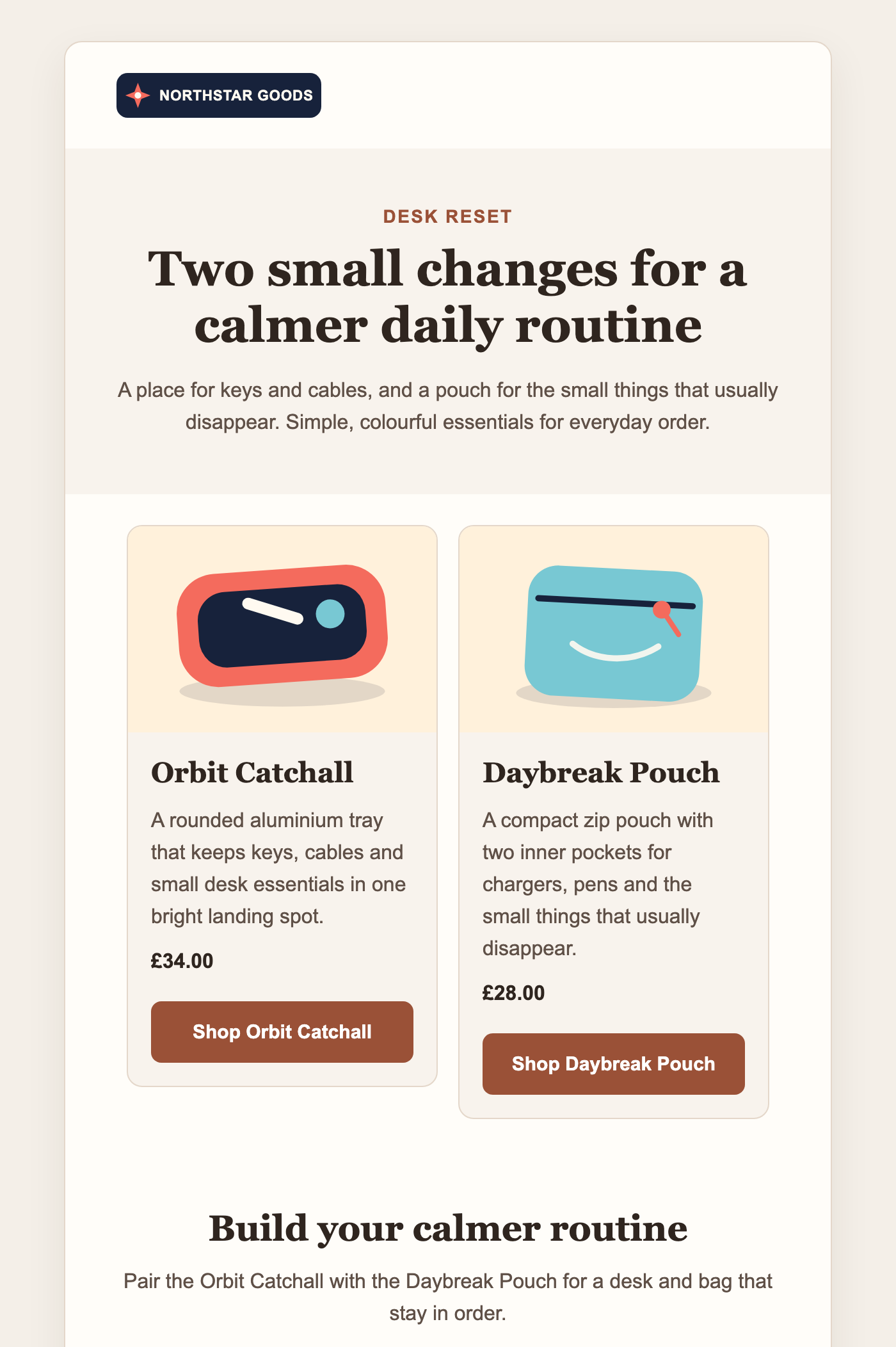 A live Punch campaign for the fictional Northstar Goods brand