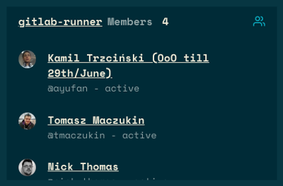 Gitlab project members