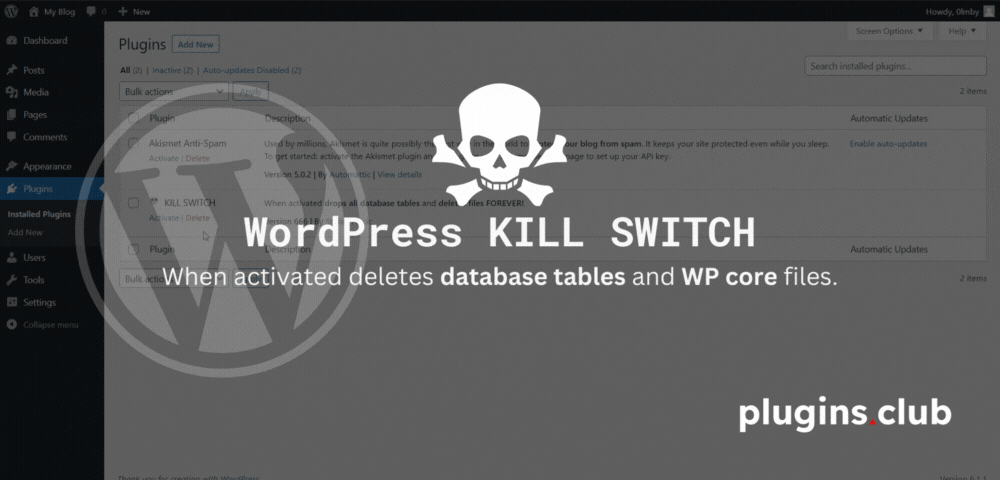 WordPress KILL SWITCH