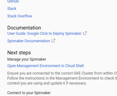 Start managing Spinnaker from the GKE Applications page