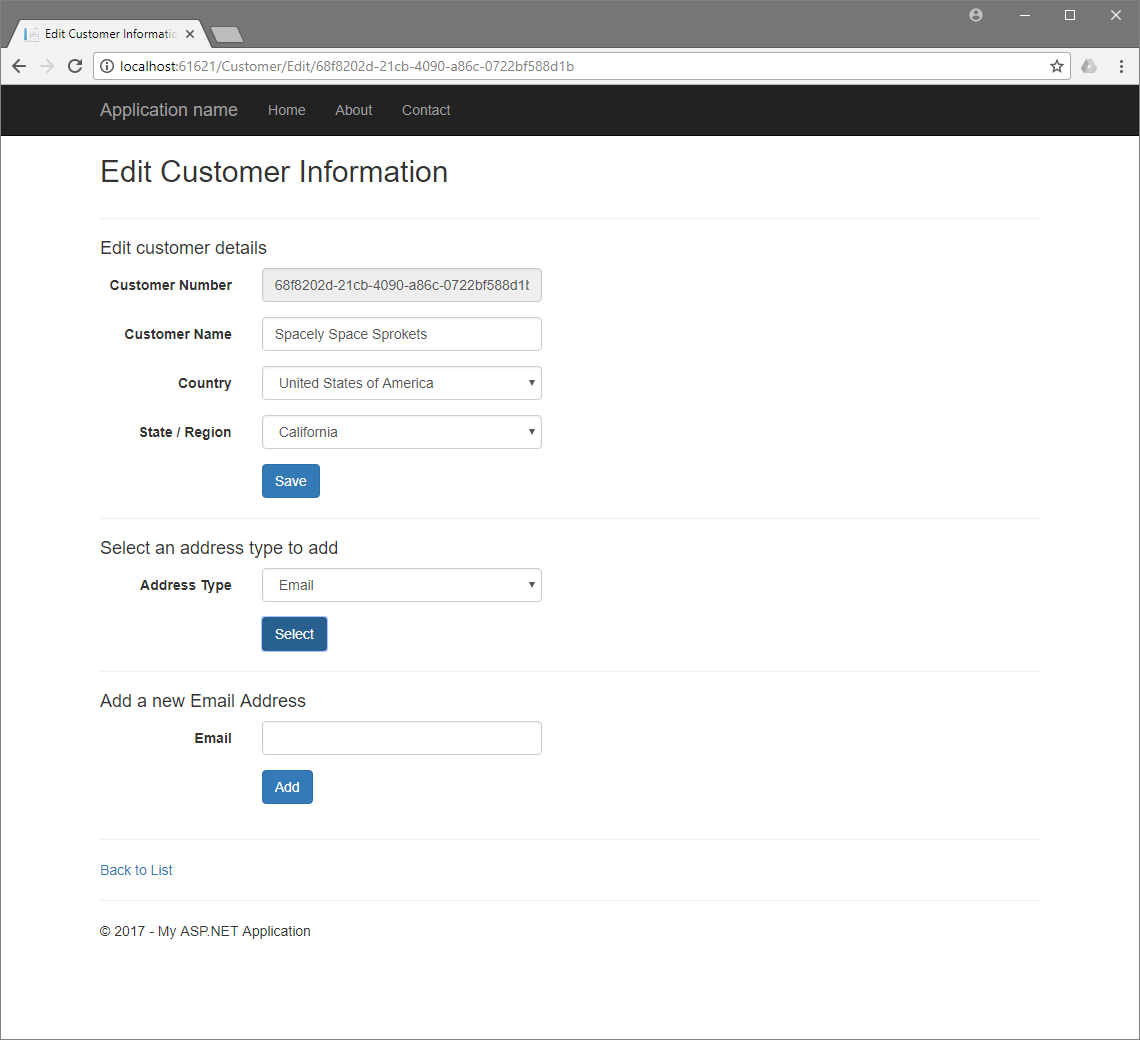 Blip Ajax Customer Edit E-Mail Address