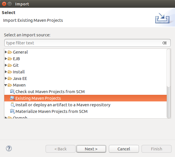 Import Maven Project into Eclipse