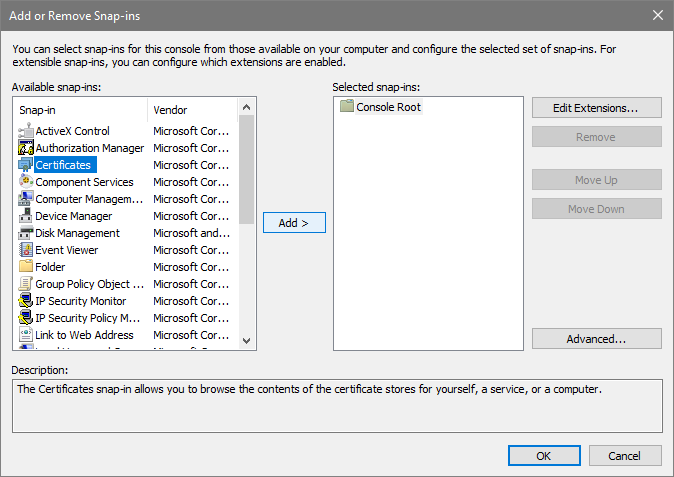 Visual studio отключить ssl