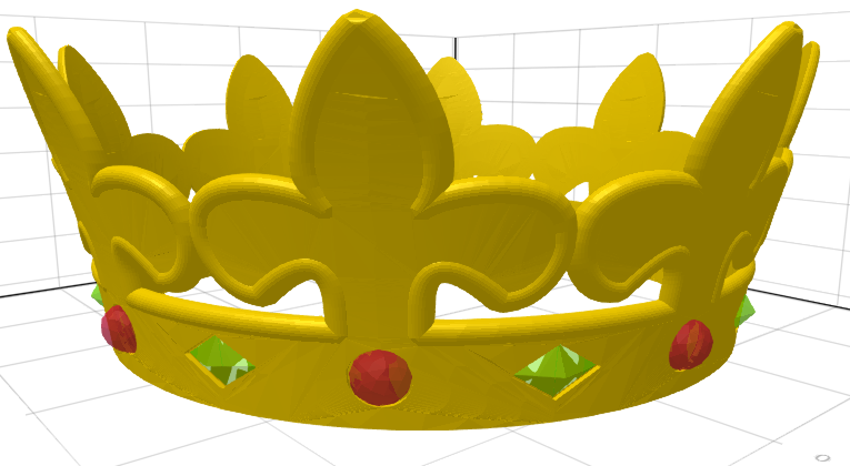 Crown with fleur-de-lis