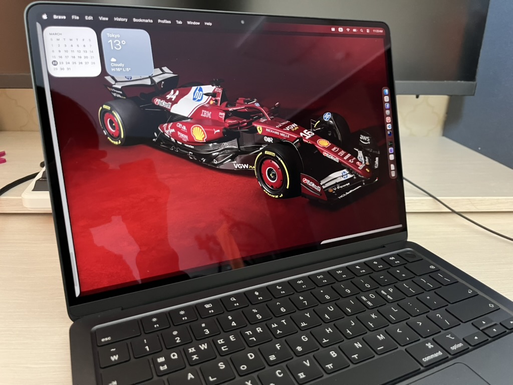 M5 MacBook Air on desk