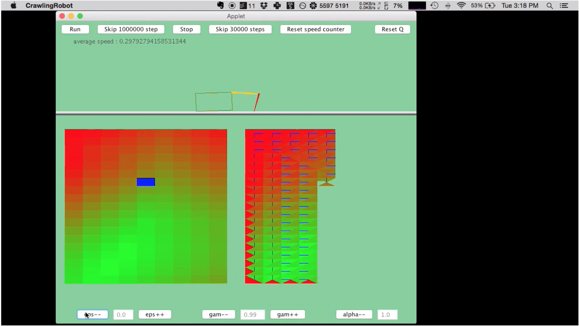 Target interface of the project