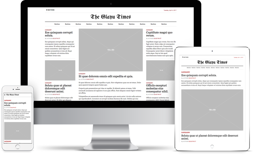 Download GitHub - pmartinezalvarez/glayu-times: Old style newspaper bootstrap theme