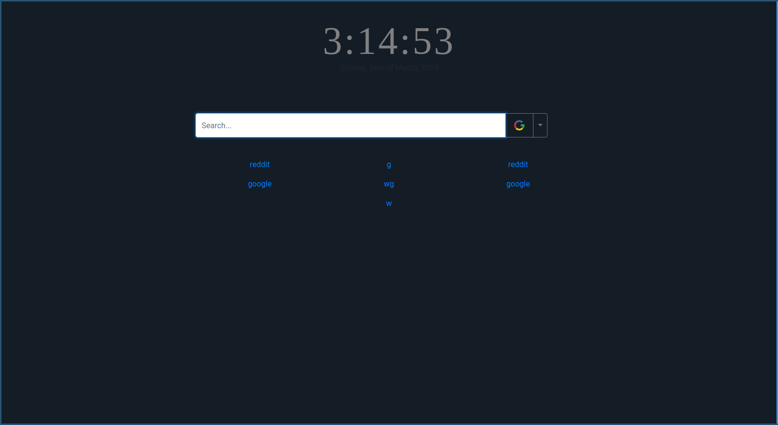 StartPage Demo