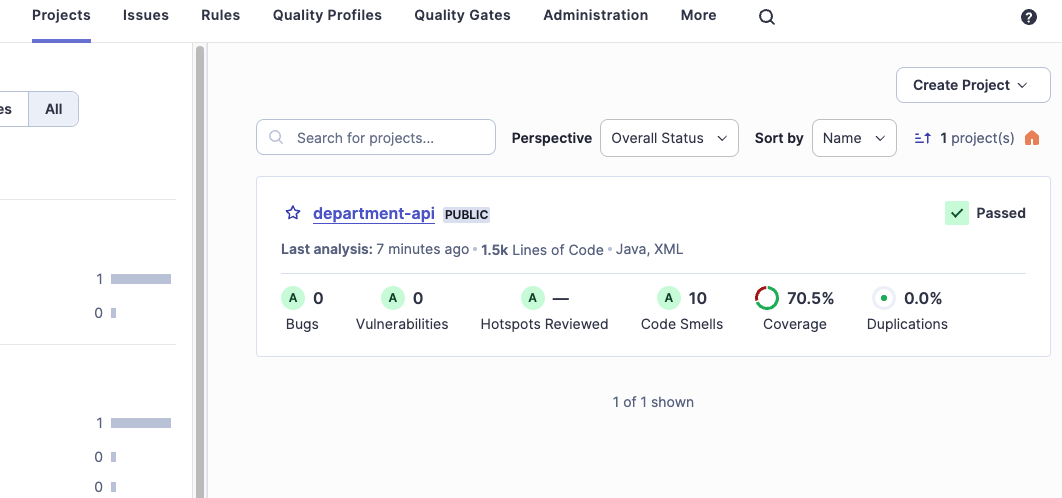 SonarQube login page