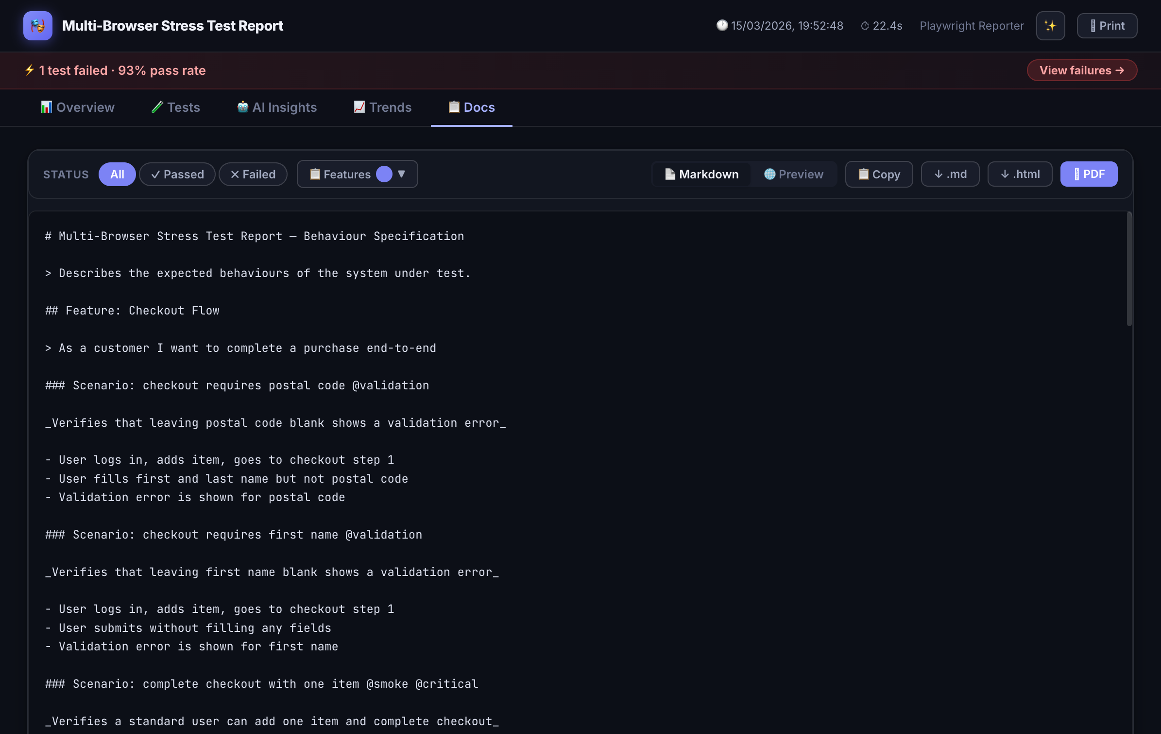 Docs Tab