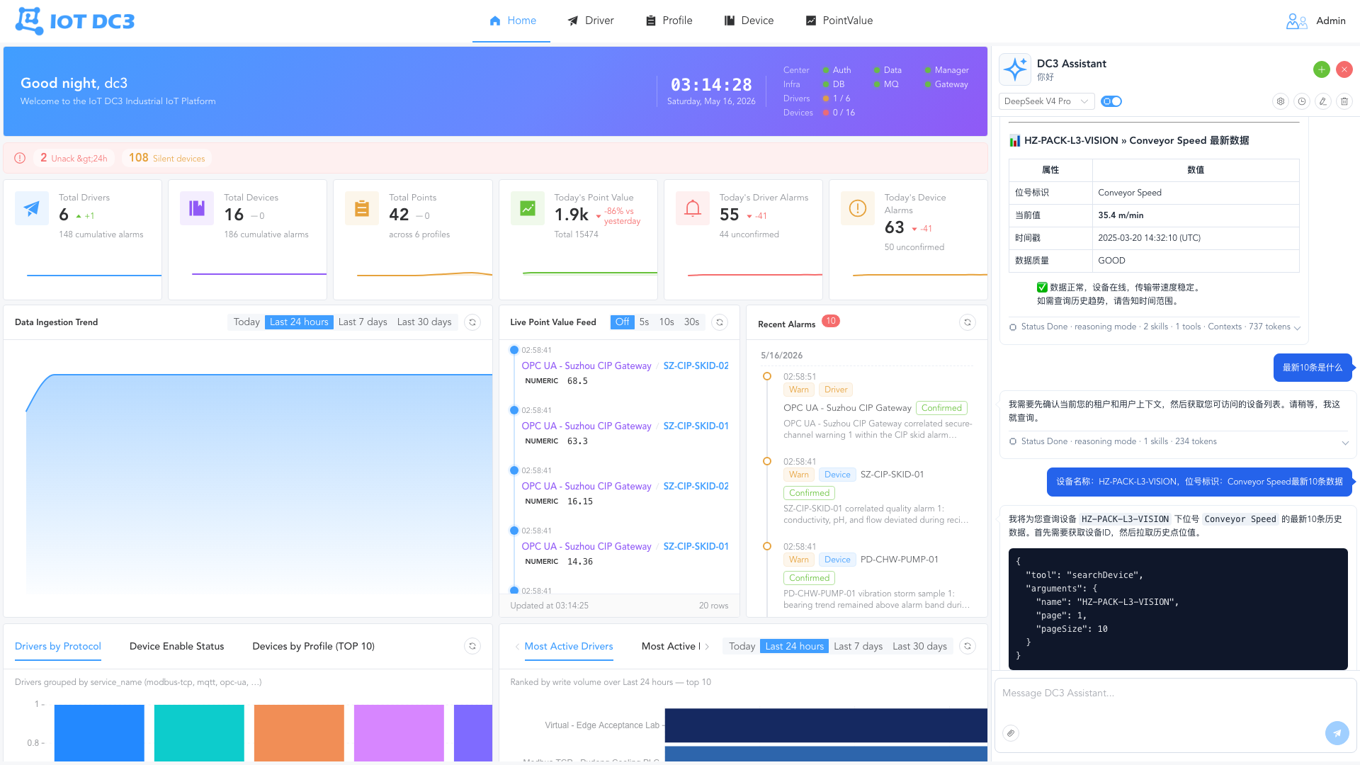 AI chat page