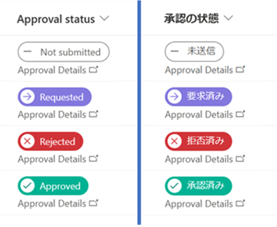 Approval Status Icons and Colors screenshot 2