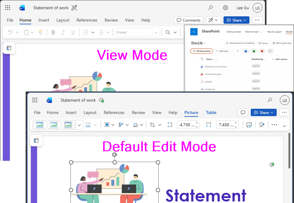 Open Office Documents in View Mode preview
