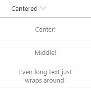 Centered Content preview