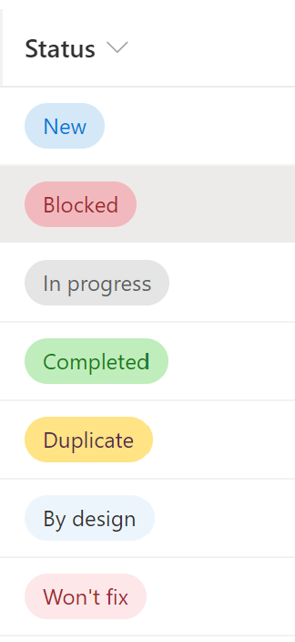 sp-css-color-* - List Formatting Samples
