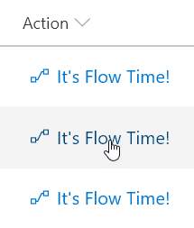 Launch a Flow for a Selected Item preview