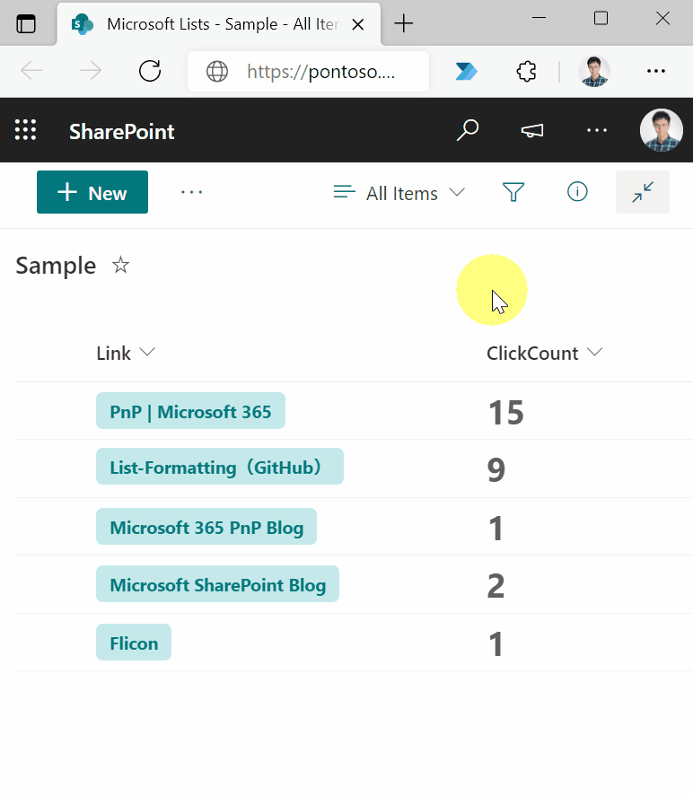 Count the Number of Clicks on a Link preview