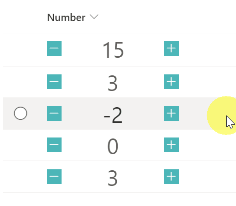 Display Count Up and Count Down Buttons preview