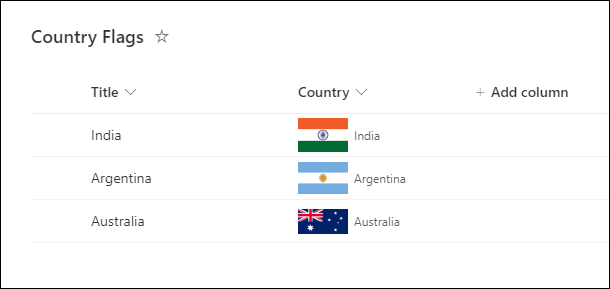 Country Flag preview