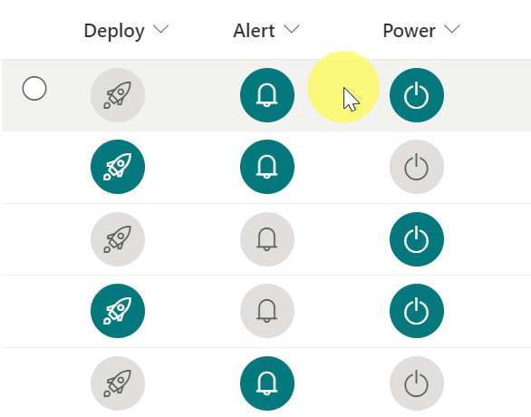 Yes/No Icon Color preview