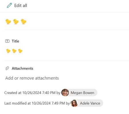 Display Created and Modified Information in the Footer preview