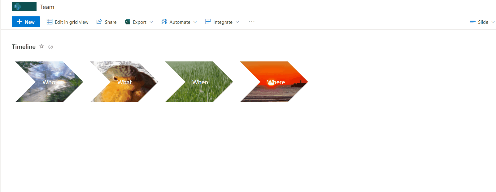 Chevron shape format preview