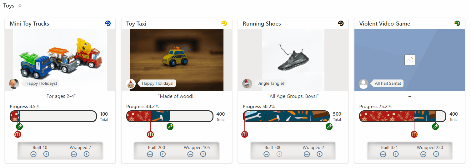 Elf Progress Board preview