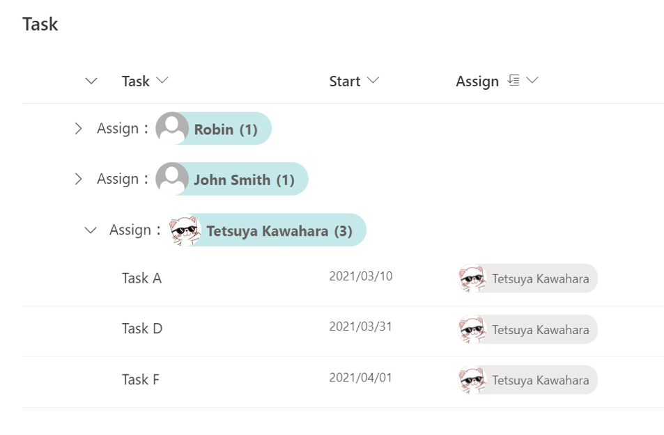 Display a User's Photo in Group Header preview