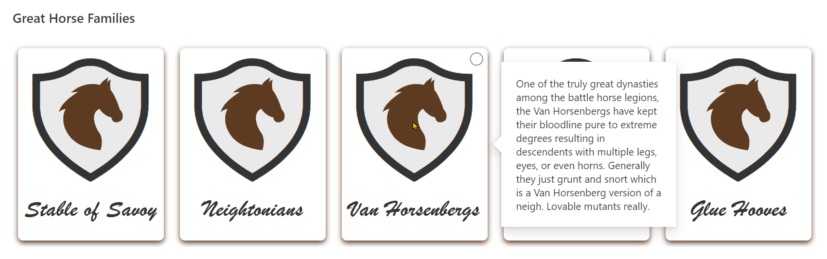 Horse Crests preview