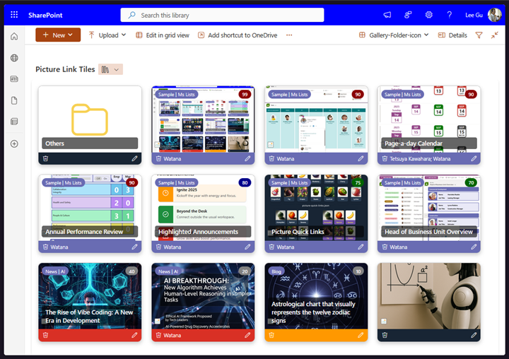Picture Link Tiles Doc Lib preview