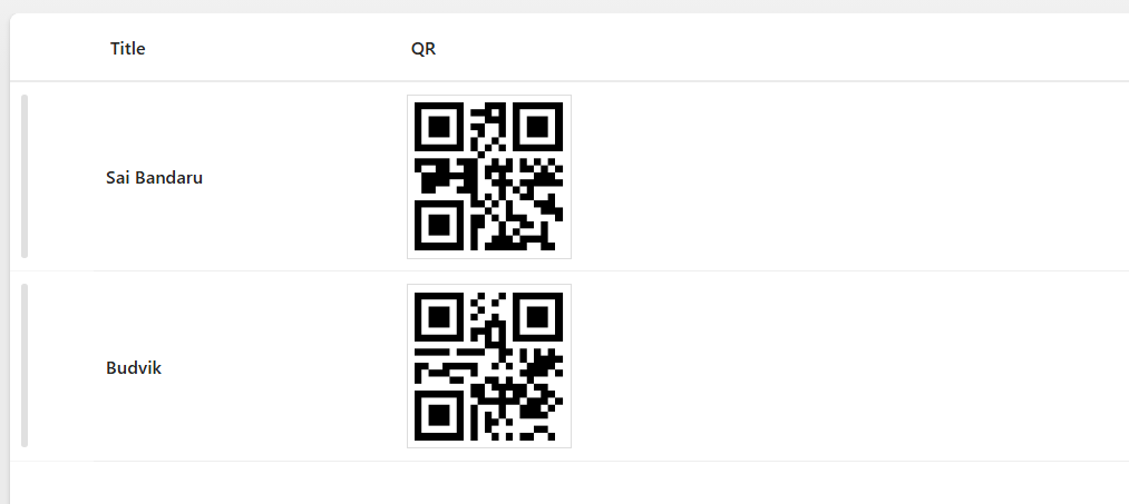 QR Code Row Formatter preview