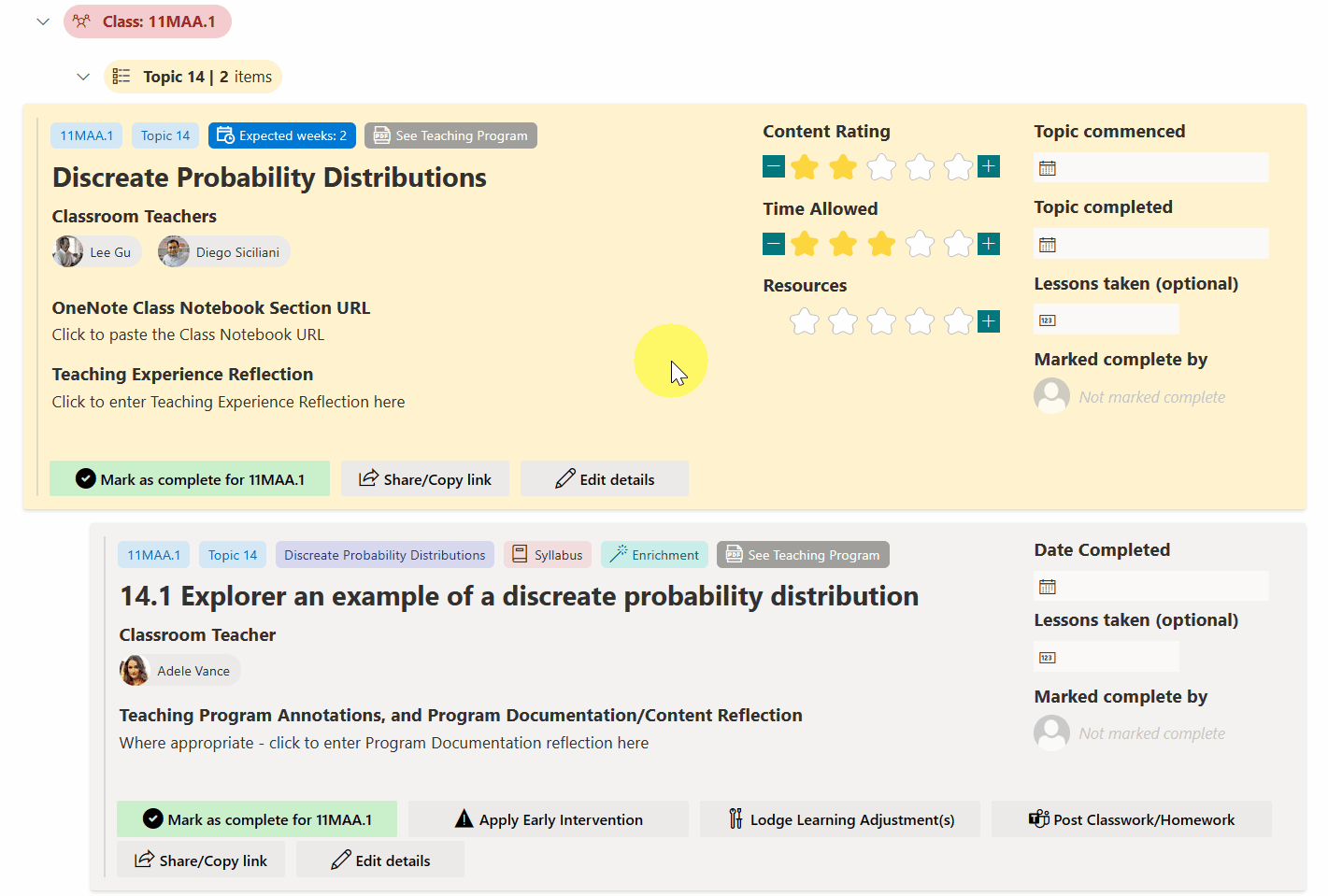 By Action - List Formatting Samples