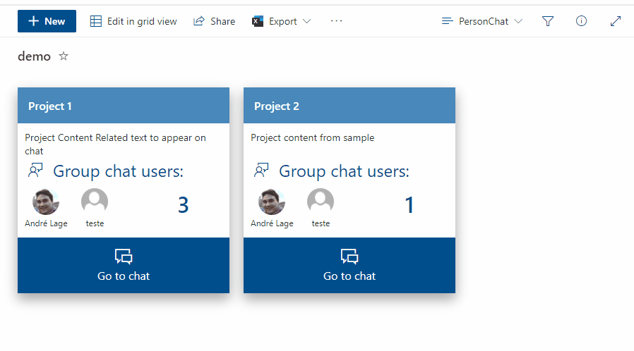 Teams Group Chat Links preview
