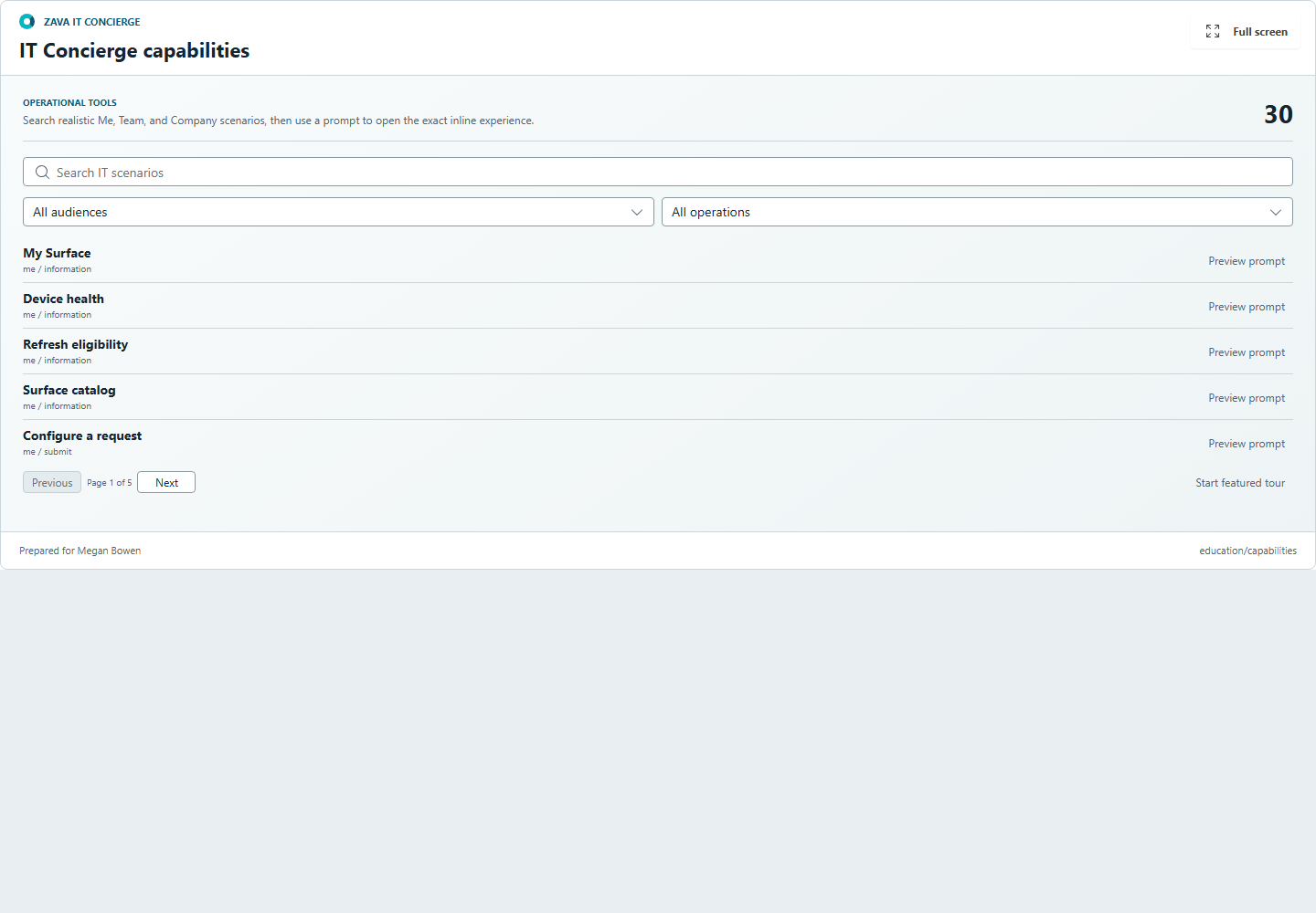 Searchable inline catalog of thirty operational IT tools