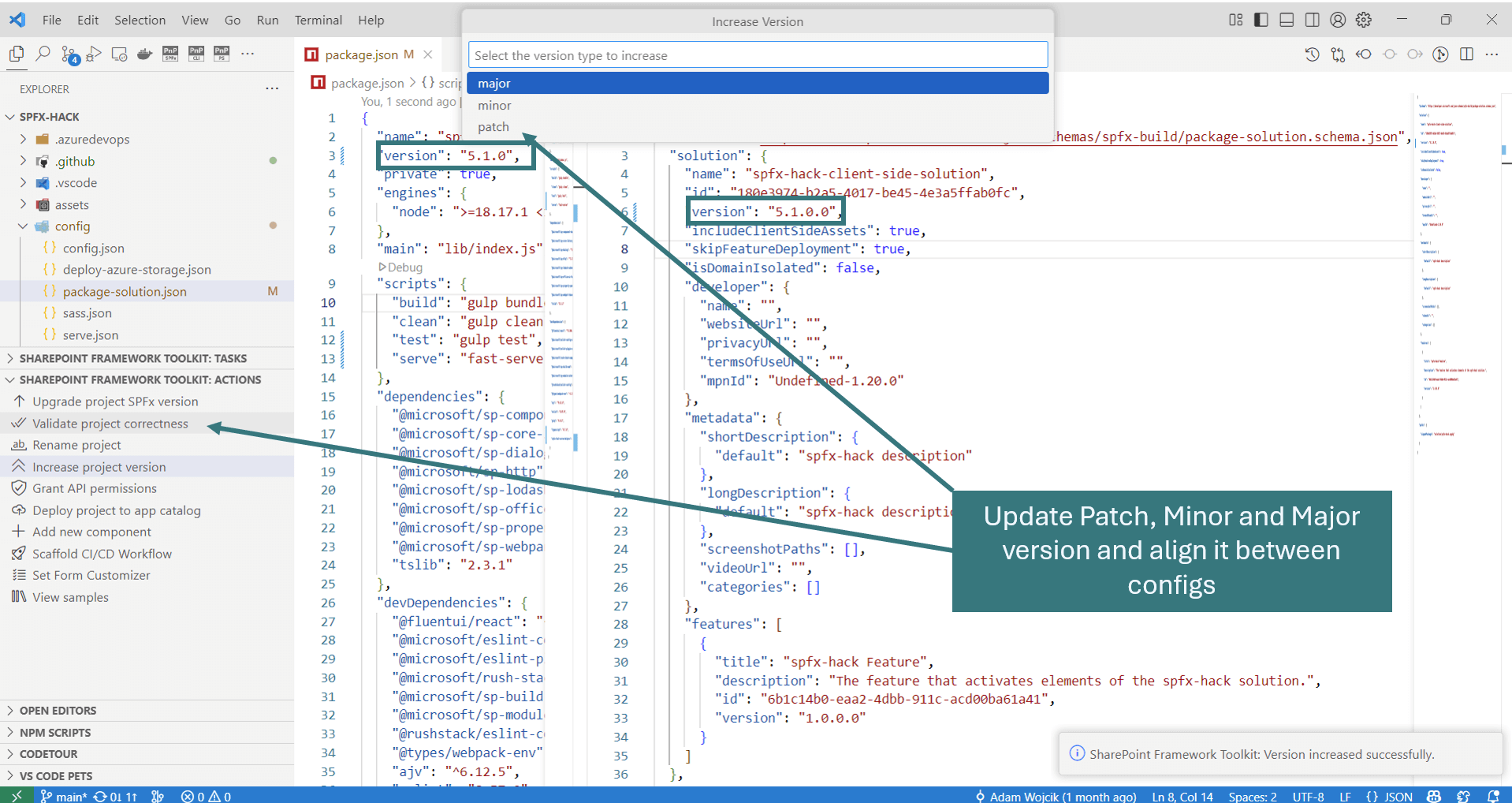 Increase project version