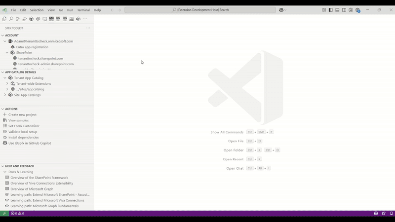 Create project based on web part sample
