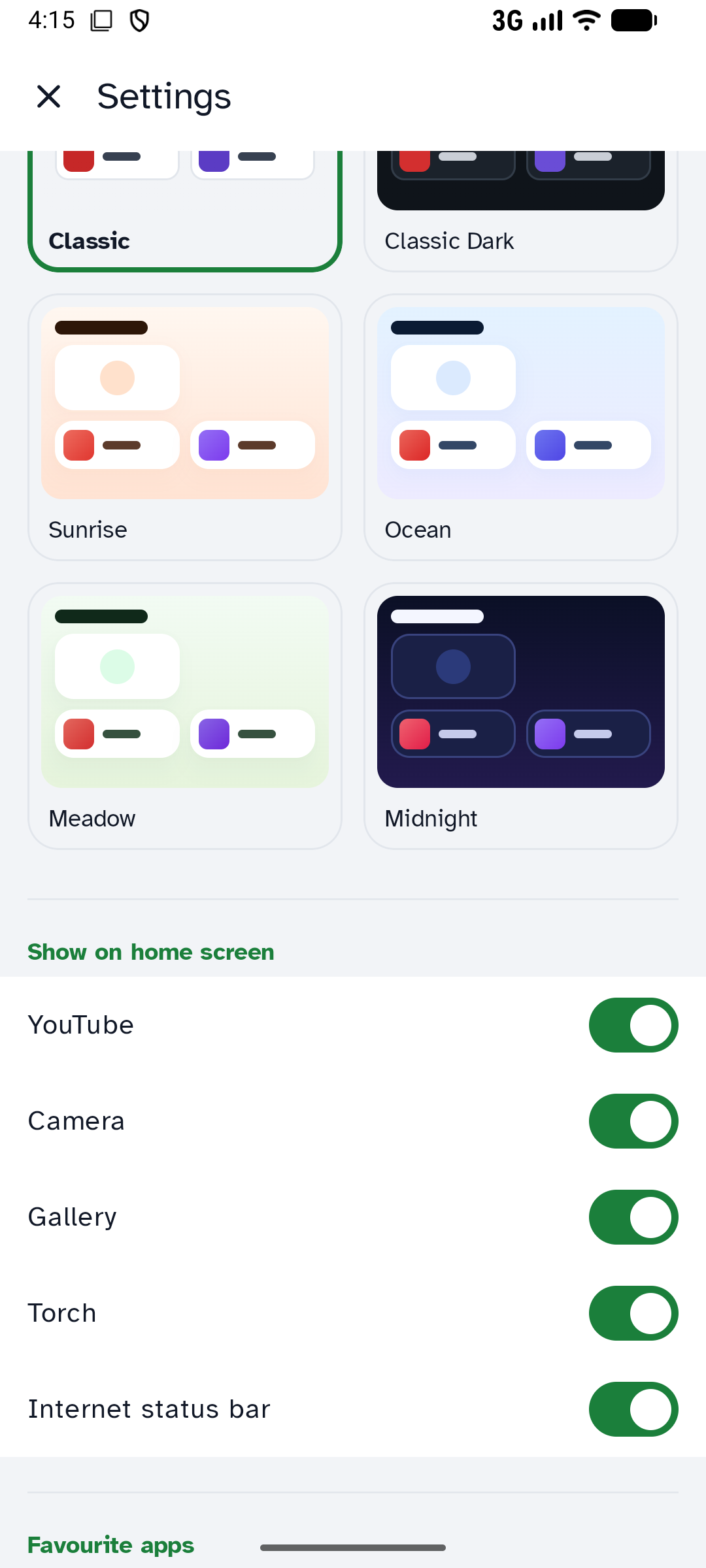 Theme picker