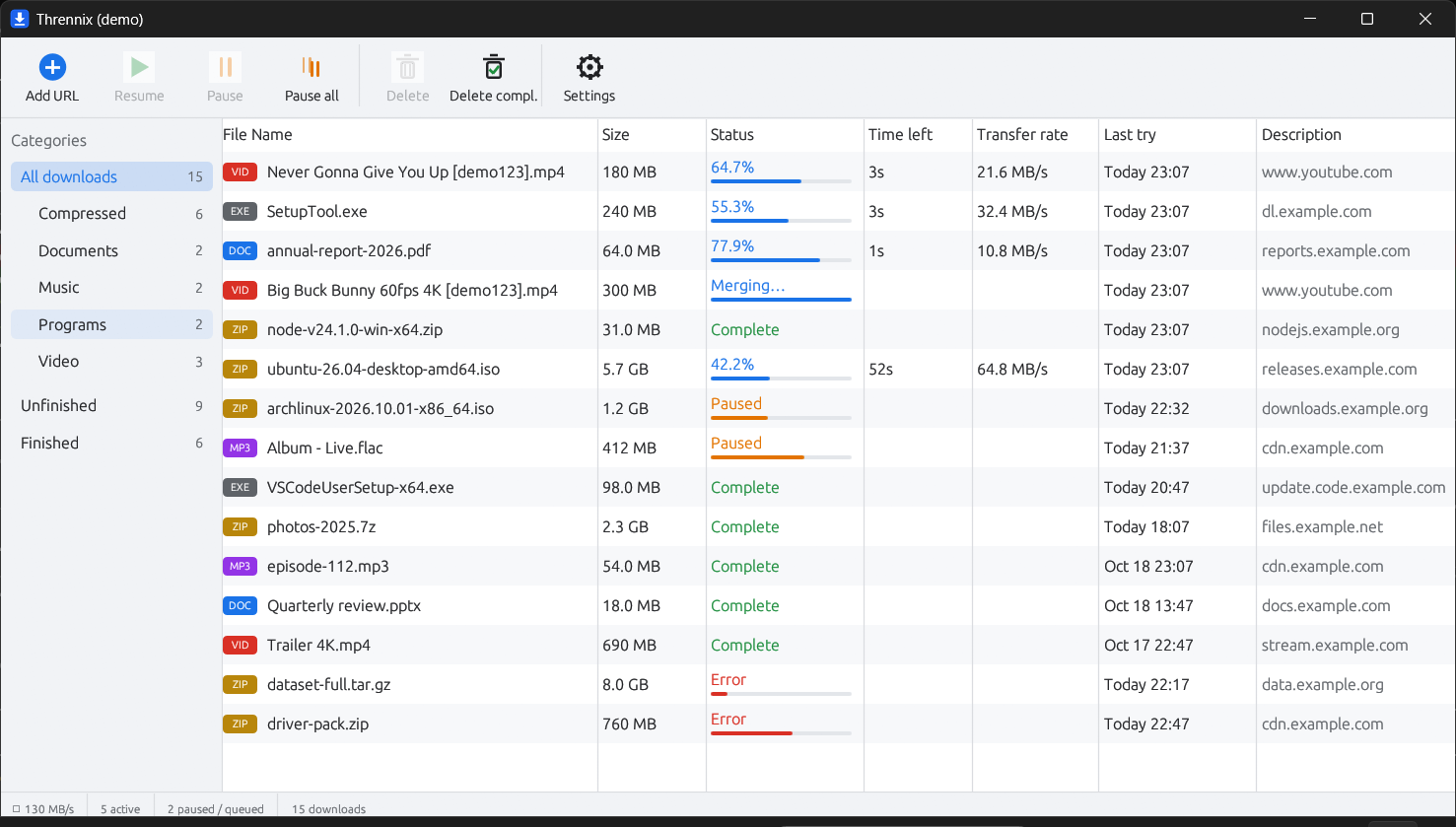 Light theme