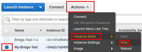 Stop Instance