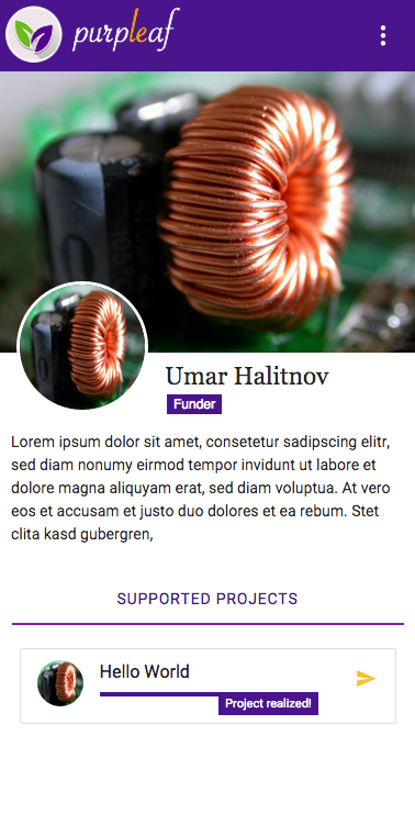 funder page