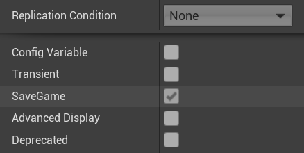 Opting into SaveGame in Blueprints