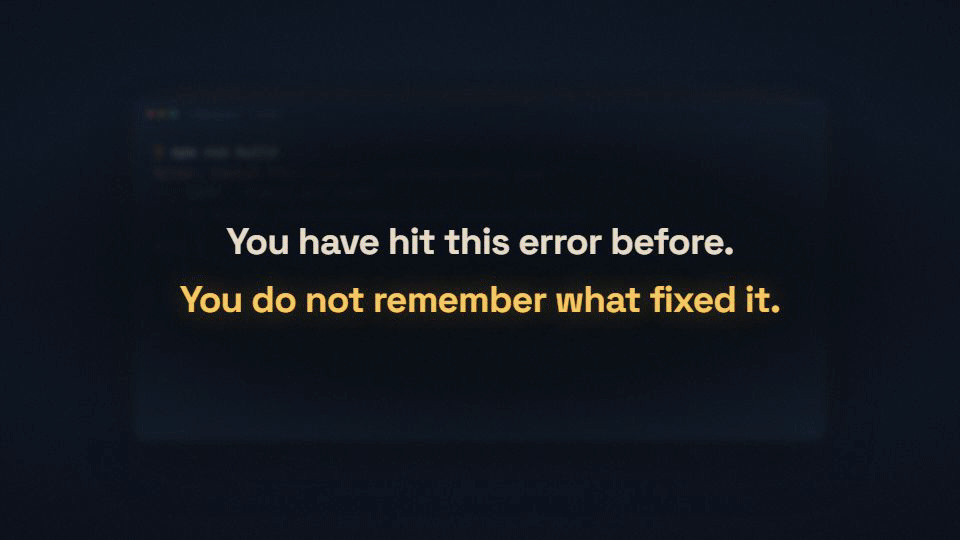 Rocky remembers a failed build and its fix