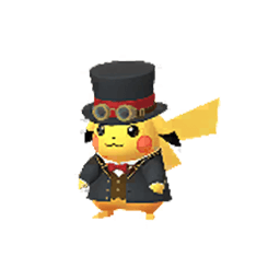 Dapper Pikachu with red accents