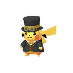 Dapper Pikachu with yellow accents