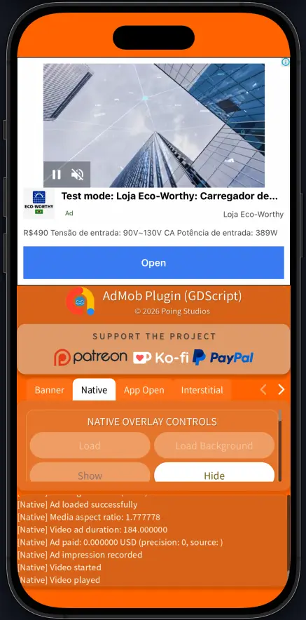 Native Video Ad